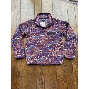 Patagonia Synchilla Snap-T Pullover Fleece Fitz Roy Night Plum Women XS NWT